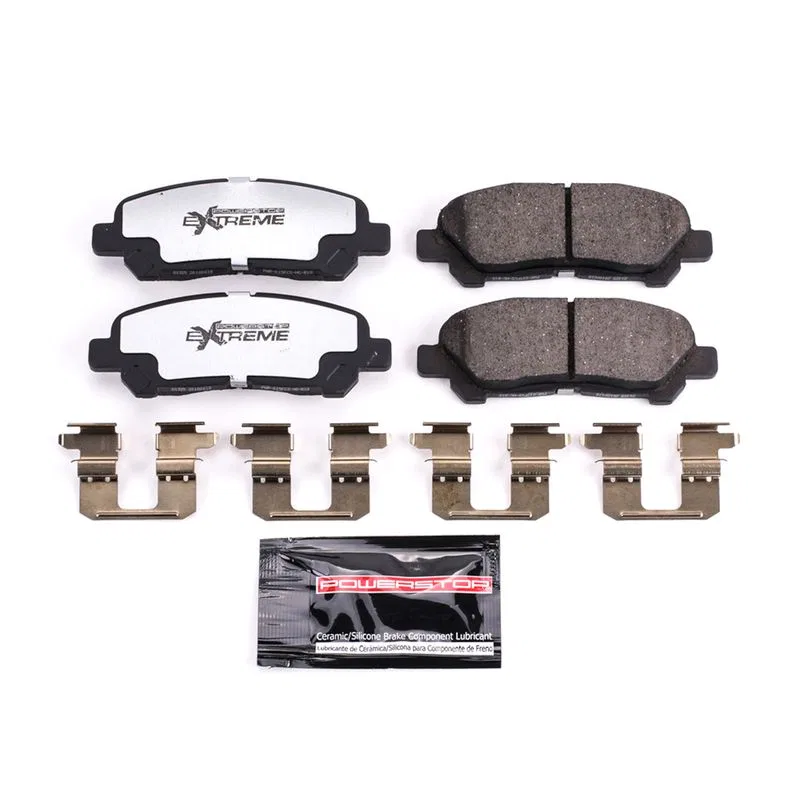 Z36-1325 – POWERSTOP Brake Pad, FMSI Number D1325 Carbon-Fiber Ceramic Brake Pads Set Of 4 With Premium Stainless Ste...